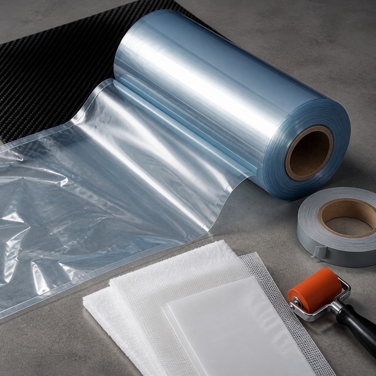 High-temperature vacuum bag film roll for infusion setups